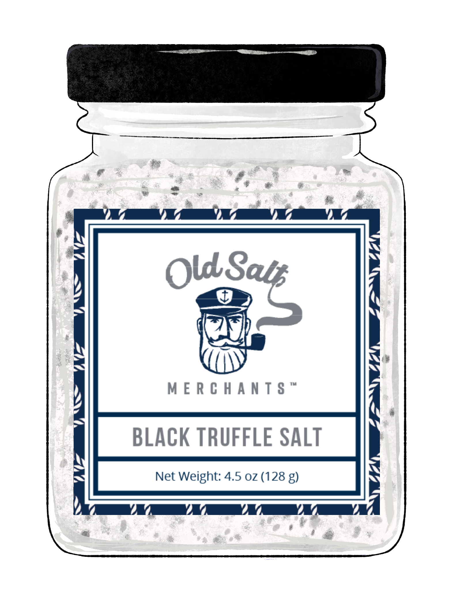 Italian Black Truffle Sea Salt Old Salt Merchants